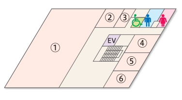 人材研修館4F案内図
